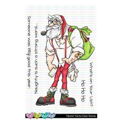 C.C. Designs Clear Stamps - Hipster Santa